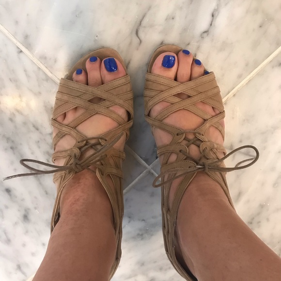 Stuart Weitzman lace up heels - Picture 3 of 5